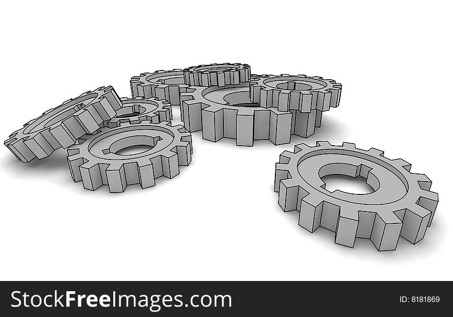 Isolated cogwheels