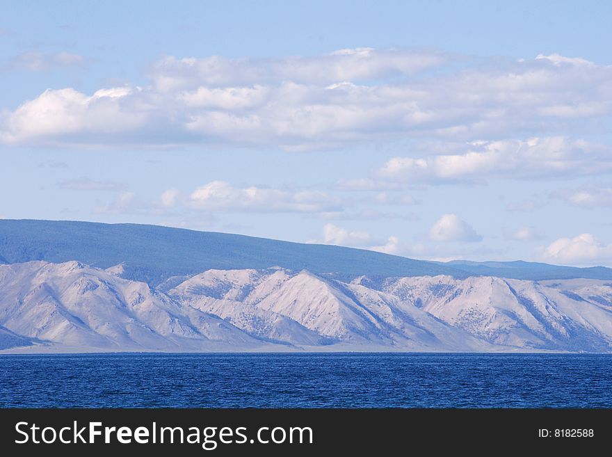 Beautiful landscape on lake Baikal