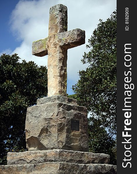 Christ S Cross Carved In Stone