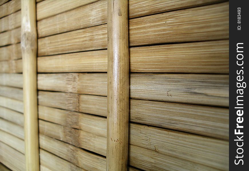 Background of horizontally arranged bamboo straws. Background of horizontally arranged bamboo straws