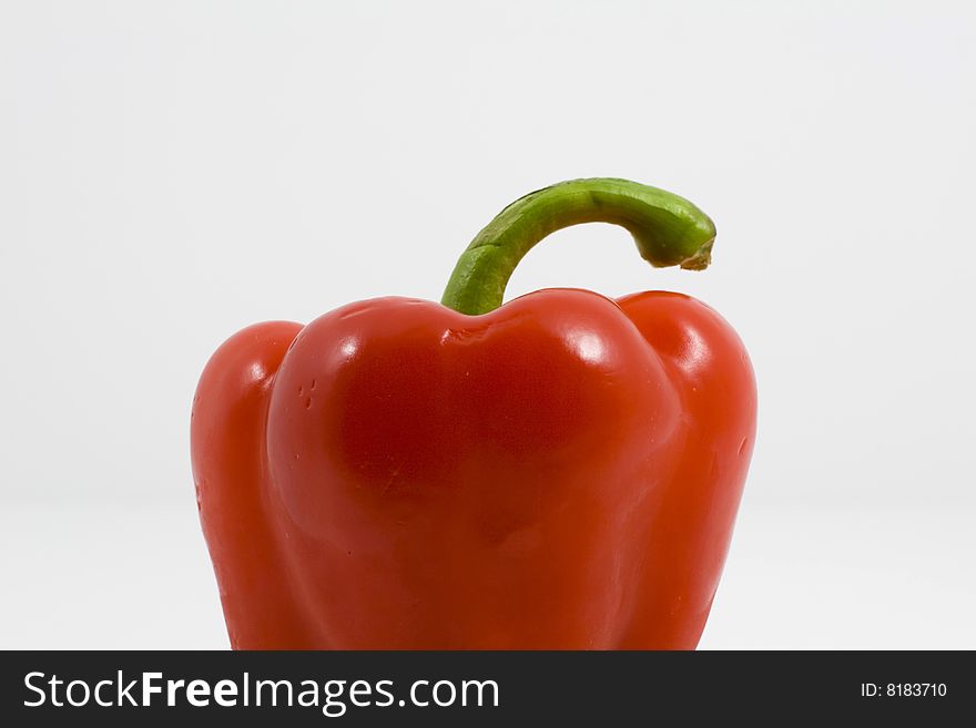 Red pepper isolated on a white background