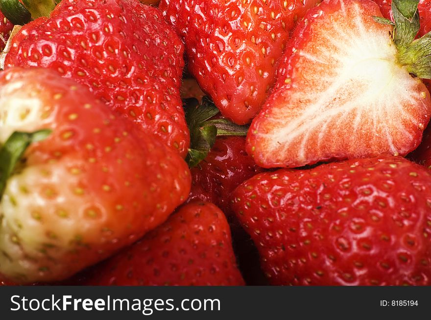 A closeup of fresh red strawberry. Color mode in adobe RGB 1998.
It looks much pretty in photoshop than this preview.