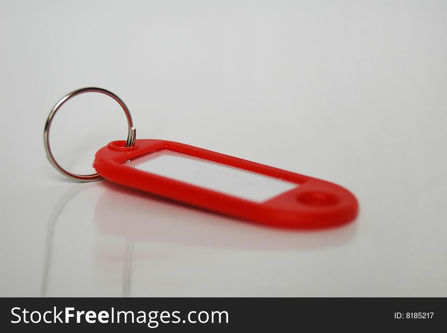 Red blank key tak isolated. Red blank key tak isolated