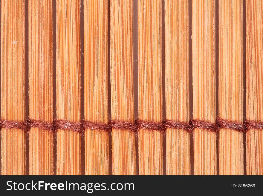 Bamboo straw mat as a background