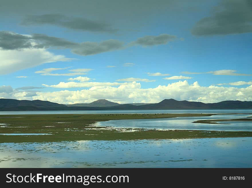 Lake Cuo Na In Tibet