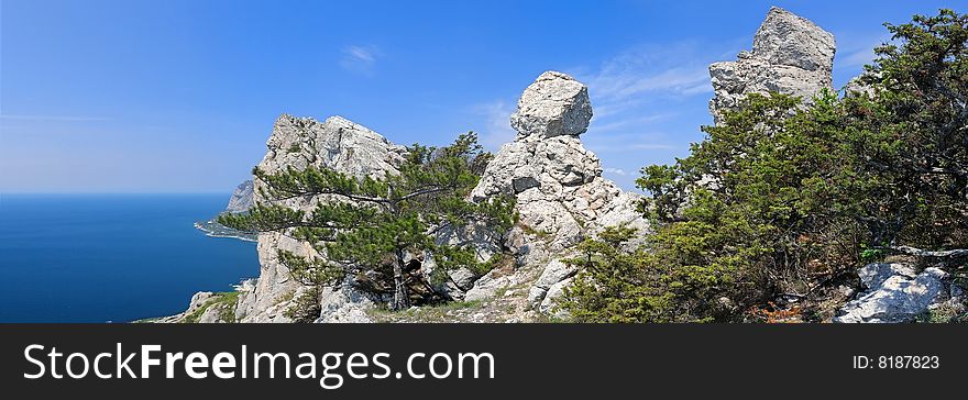 Mountain landscape of the south coast Krimea