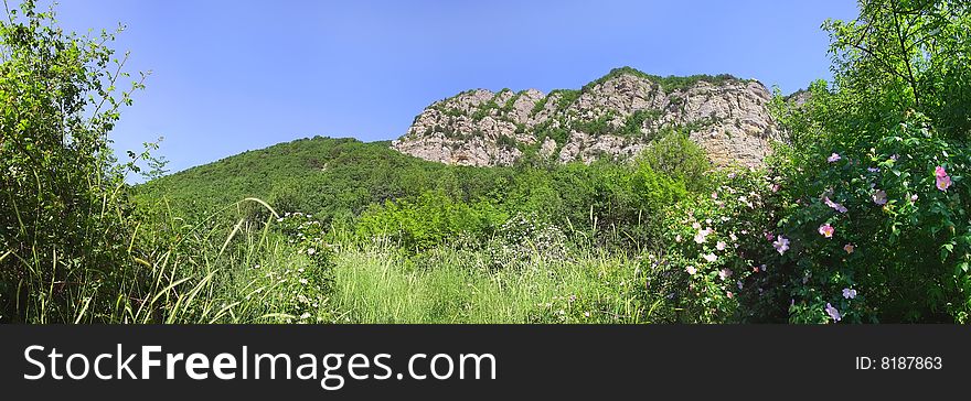 Mountain landscape of the south coast Krimea