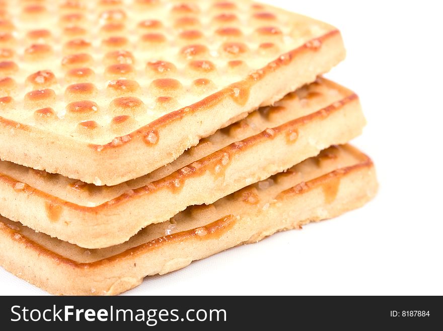 Sweet cookies isolated on a white. Sweet cookies isolated on a white