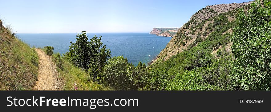 Mountain landscape of the south coast Krimea