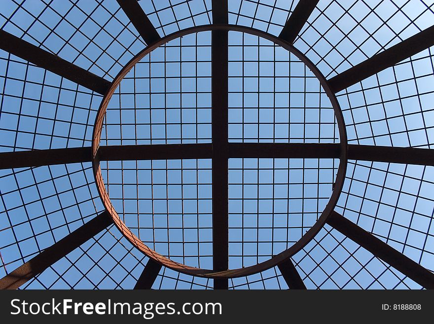 The dome of an iron cage