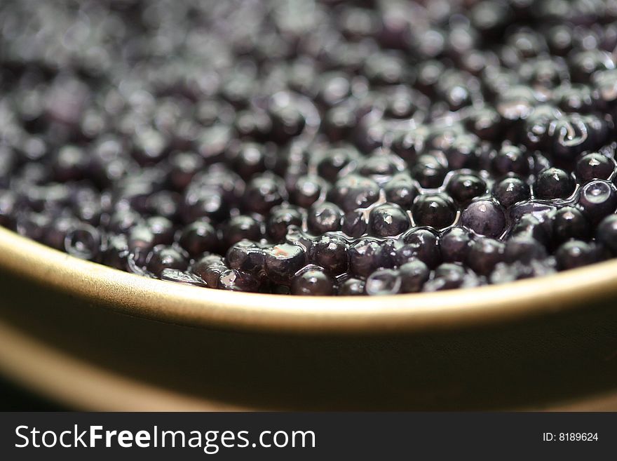 Black fresh Beluga Caviar in metal box tken as a Macro Image. Black fresh Beluga Caviar in metal box tken as a Macro Image