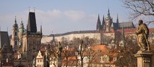 Prague Winter Panorama Stock Image Prague Winter Panorama Stock Image