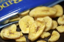Healthy Banana Chips Stock Images