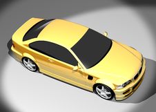 3D Image Of BMW M3 Royalty Free Stock Photo