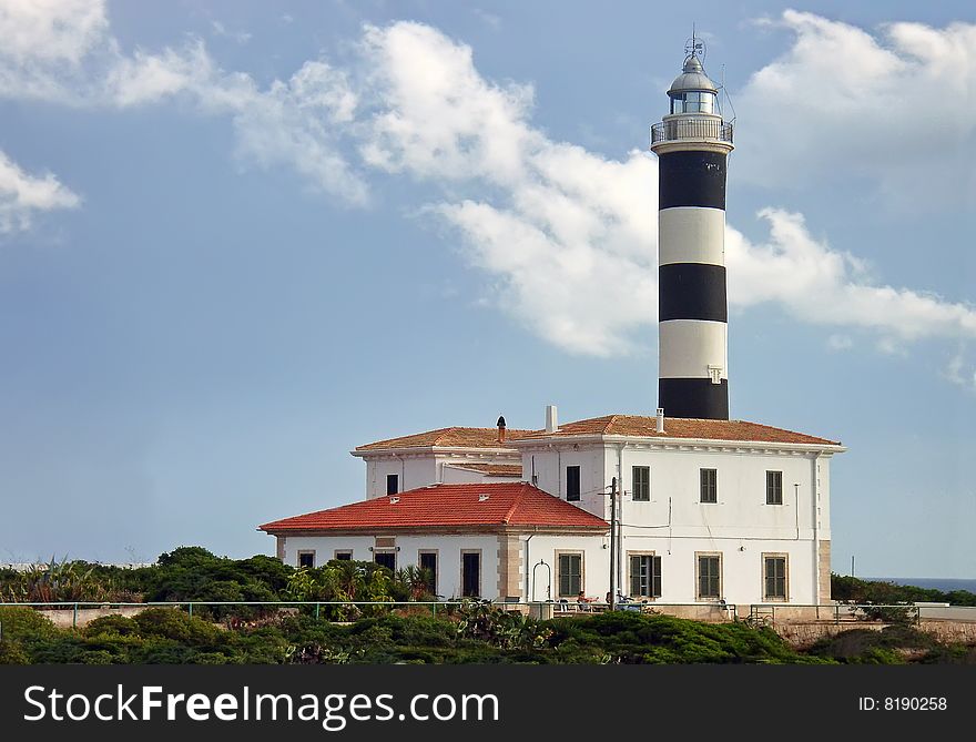 Sa Punta Lighthouse in Porto Colom (Majorca - Spain)