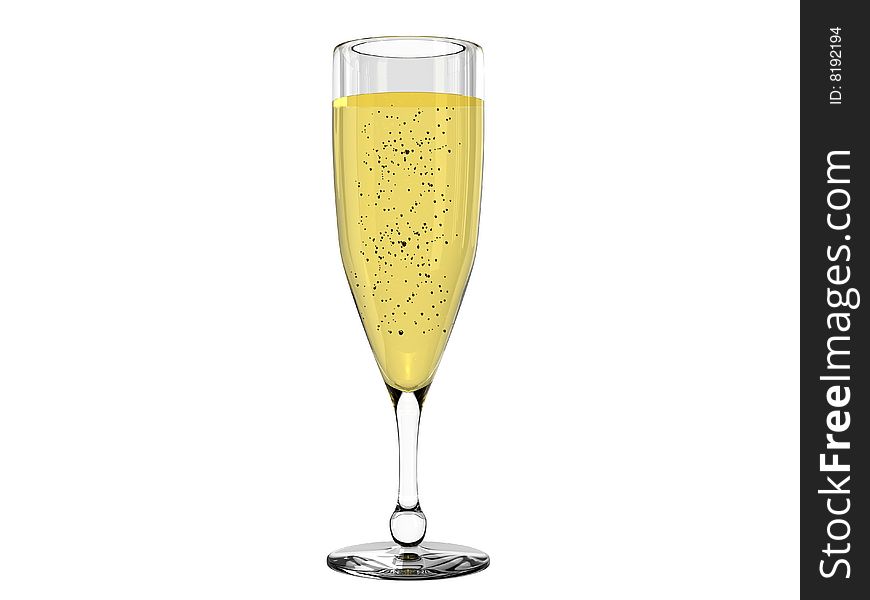 Champagne in glass