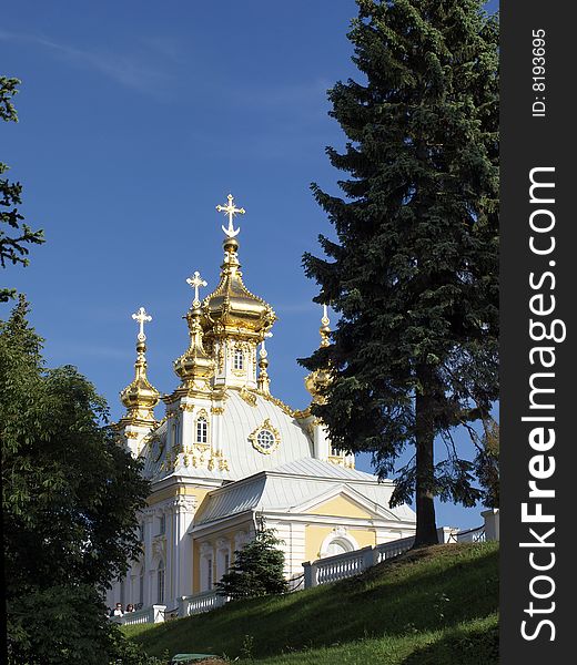 Court Church of Greater palace in Peterhof