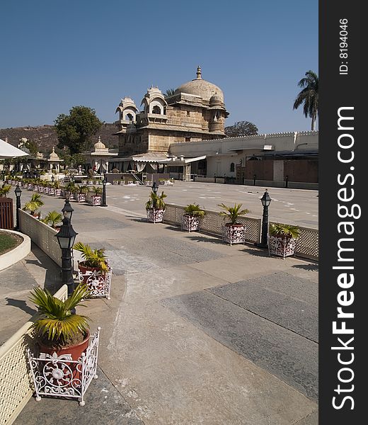 Jag Mandir palace in lake Pichola, Udaipur, India