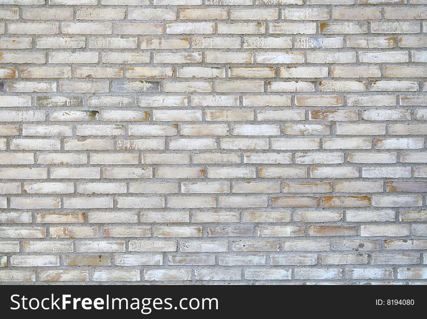 Yellow brick wall texture of new building. Yellow brick wall texture of new building