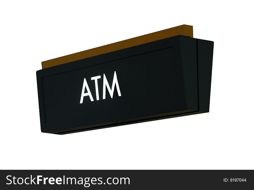 A isolation of a nice ATM sign