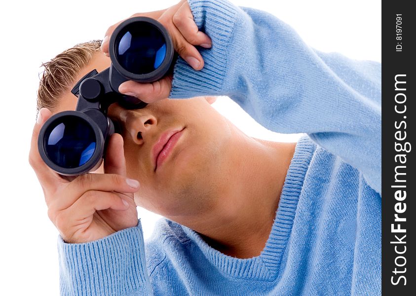 Search - Man Looking Through Binoculars