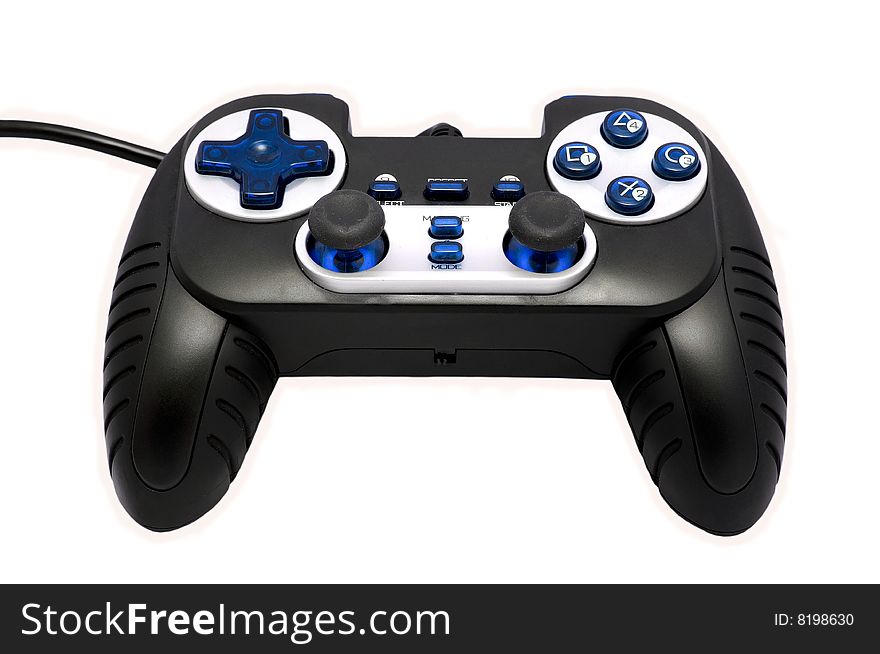 Gamepad on the white background