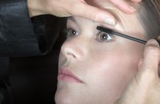 Applying Mascara Stock Photos Applying Mascara Stock Photos