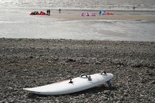 Kite Board On Beach Royalty Free Stock Photo Kite Board On Beach Royalty Free Stock Photo