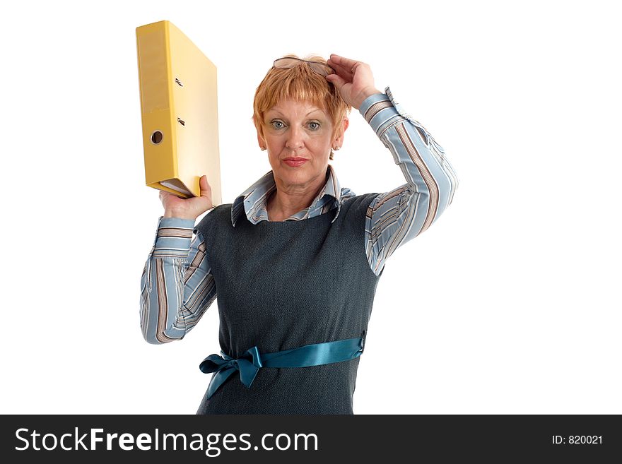 Portrait of a beautiful mature businesswoman. Portrait of a beautiful mature businesswoman