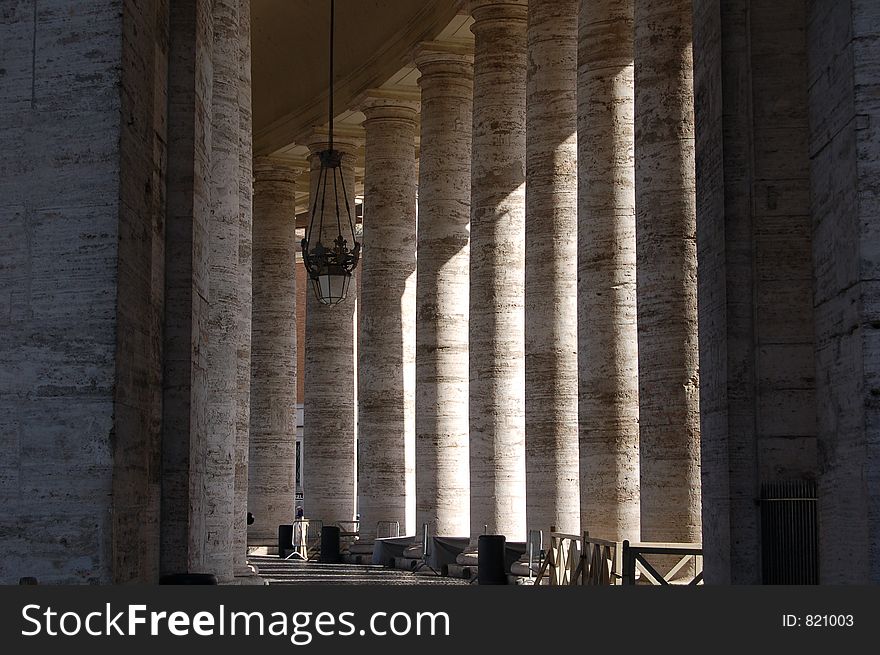 Columns in Basilica of Saint Peter