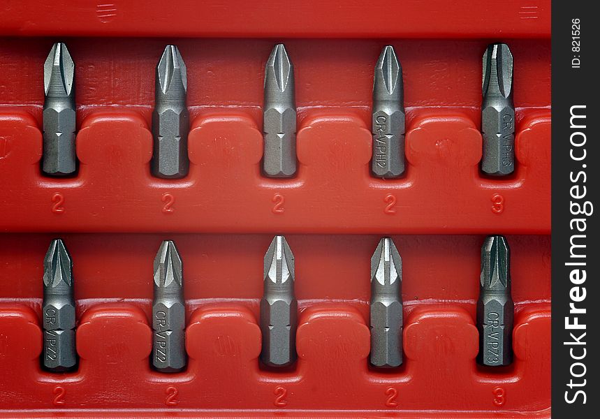 Screwdriver bits. Screwdriver bits