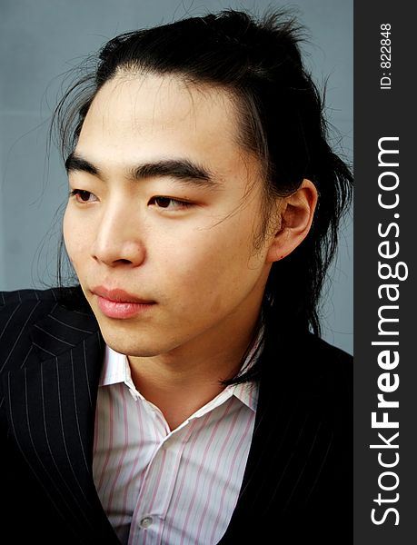 Portrait of a young Asian man. Portrait of a young Asian man