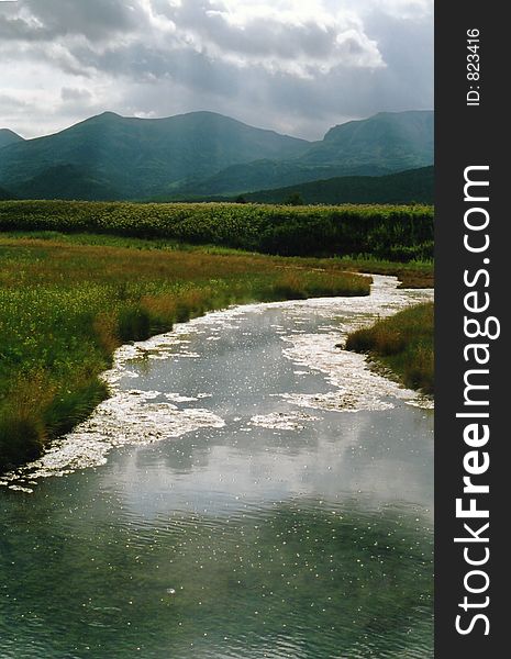 Thermal river in National Park Naluchevo. Thermal river in National Park Naluchevo