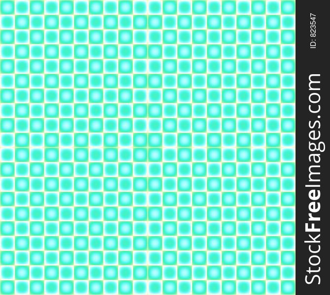 Green Squares And Blue Dots