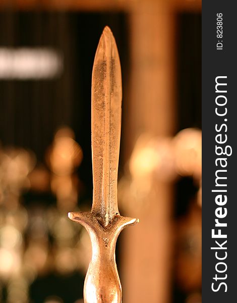 Knife, In the workshop of a jewelery craft in Corsica France