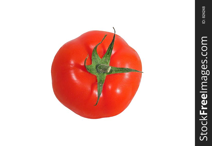 Isolated red tomato