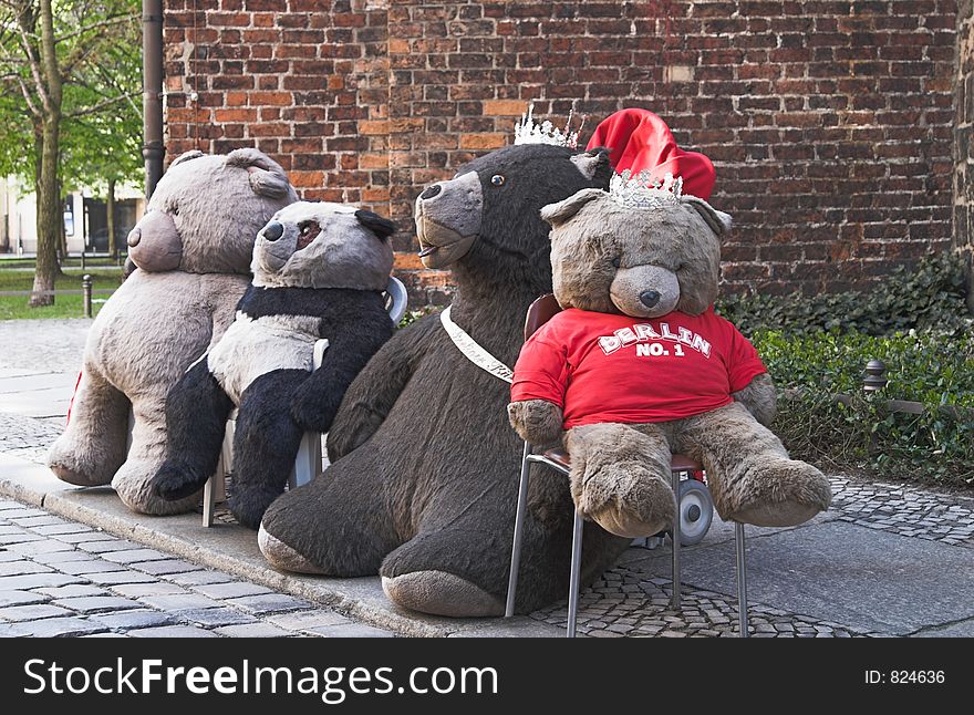 Teddy bears on Berlin street