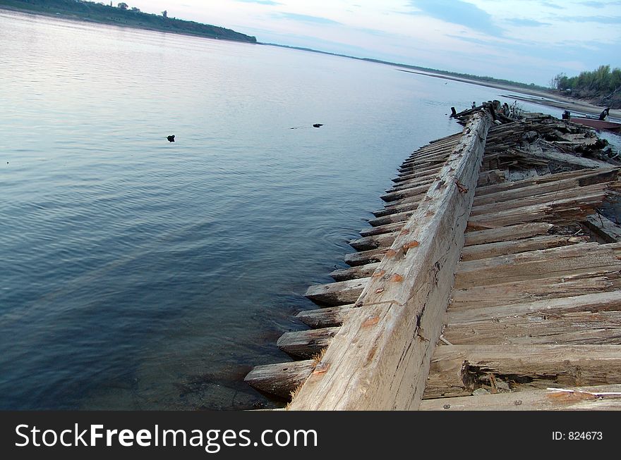 Ancient ship, Russia