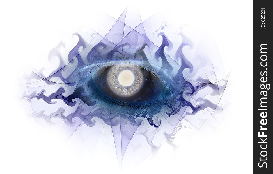 Blue Inverted Space Eye Tripyness