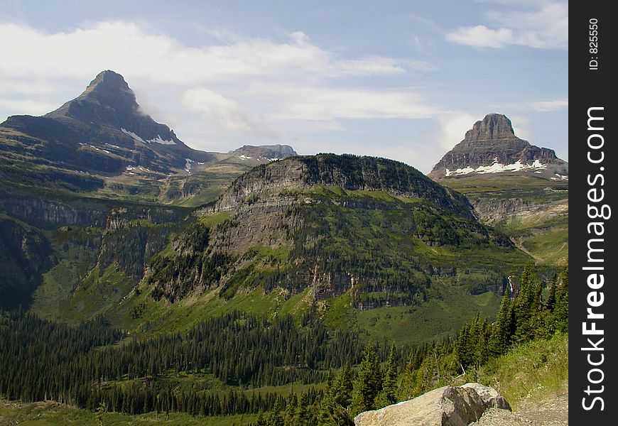 This picture was taken in the Logan Pass area from Going-to-the-Sun highway in Glacier National Park. This picture was taken in the Logan Pass area from Going-to-the-Sun highway in Glacier National Park.