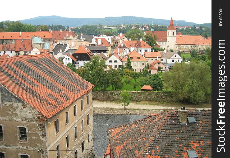 Czech Krumlov Town View. Czech Krumlov Town View