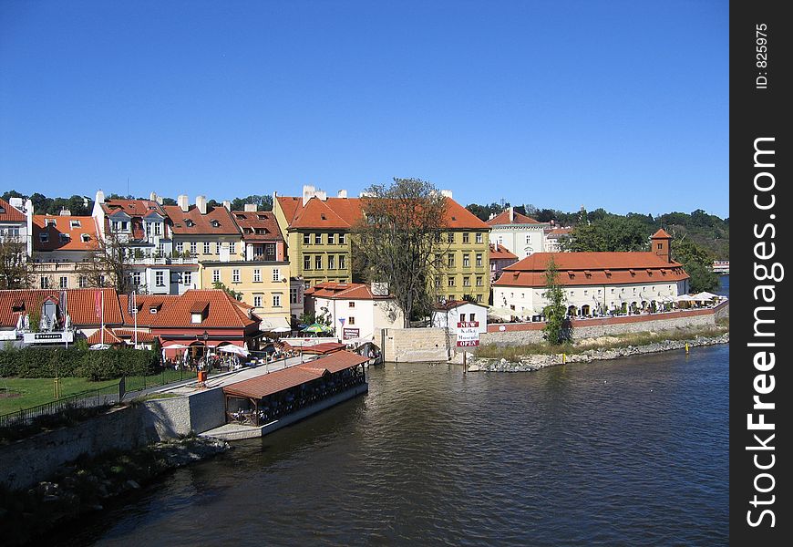 Prague Vltava River View