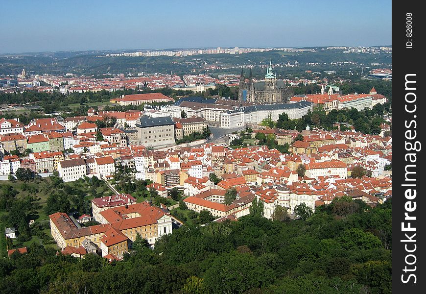 Prague General View Aerial