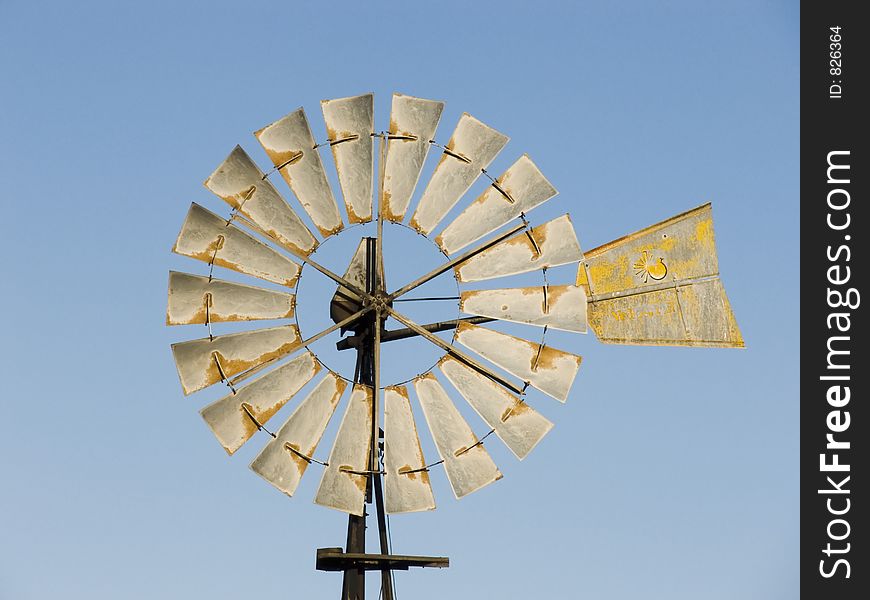 A still functioning windmill used to pump bore water