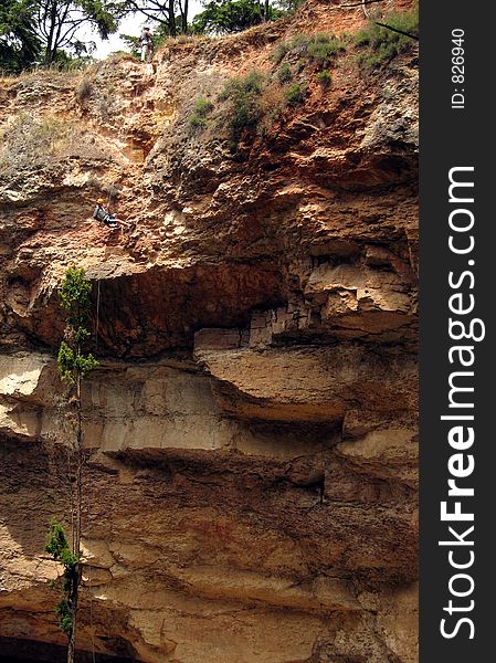 Man climbing