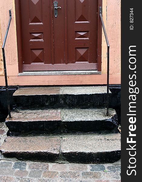 Door of old traditional house   in denmark. Door of old traditional house   in denmark