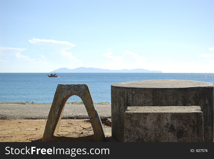 Seating by the sea