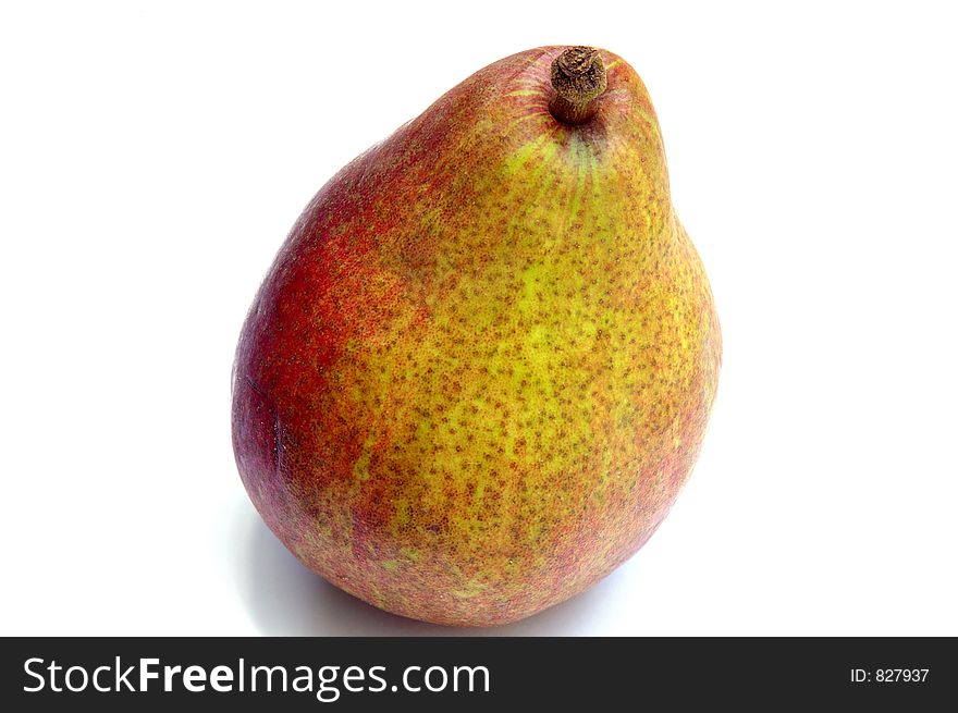 Pear on white with clipping path. Pear on white with clipping path