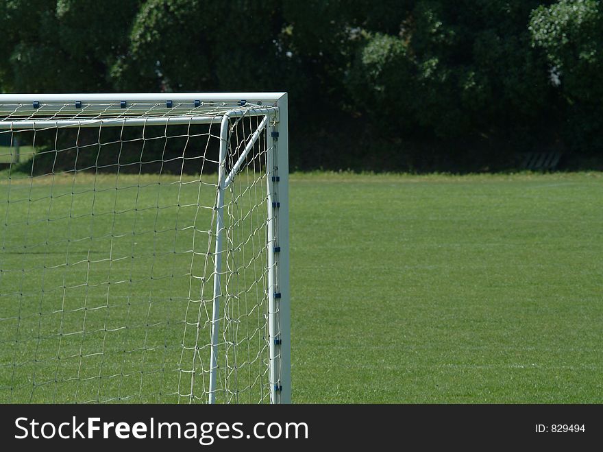 Net of stadium of soccer