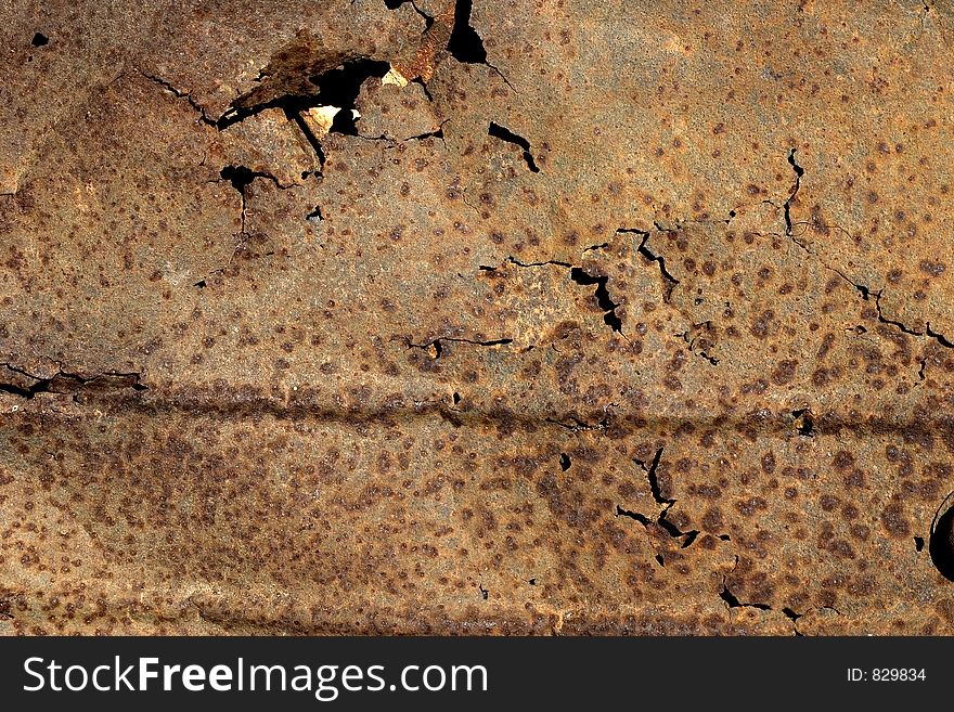 Rusty metal plate. Rusty metal plate